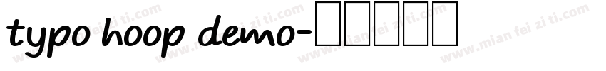 typo hoop demo字体转换